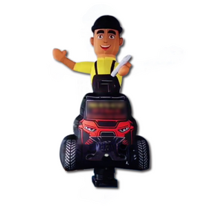 Waving Puppet - custom shaped Inflatable24.com complex shape by Inflatable24.com