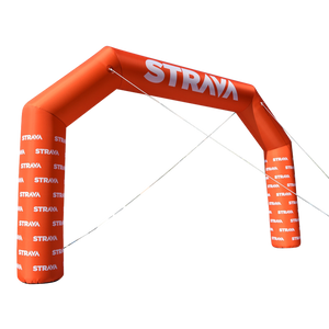 Inflatable Archway – EasyArch: fully printed in your color and design Inflatable24.com L (8 m x 5 m) - (26 ft x 16.5 ft) Directly on arch No Feet by Inflatable24.com