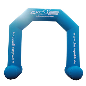 Inflatable Archway – XhibArch (double layer, airtight): fully printed in your color and design Inflatable24.com S (4 m x 3 m) - (13 ft x 10 ft) All on velcro banner No Feet by Inflatable24.com