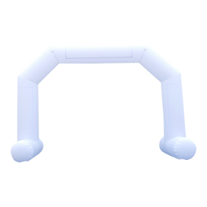 Inflatable Archway - XhibArch (double layer, airtight): stock color prepared for banner Inflatable24.com L (8 m x 5 m) - (26 ft x 16.5 ft) white With Feet by Inflatable24.com