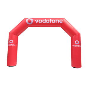 Inflatable Archway – EasyArch: stock color with logo banner Inflatable24.com S (4 m x 3 m) - (13 ft x 10 ft) Directly on arch No Feet by Inflatable24.com