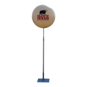 Balloon with stand for outdoor advertising - 6 m (19.5 ft) height max Inflatable24.com 1 m - 3.5 ft Baseplate no lighting by Inflatable24.com