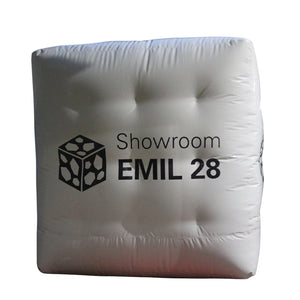 Flying cube 2 m-4 m (6.5 ft - 13 ft) with logo print Inflatable24.com by Inflatable24.com