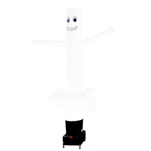 WAVING Sky dancer / Airdancer with logo Inflatable24.com 3 m - 10 ft white no arrow by Inflatable24.com