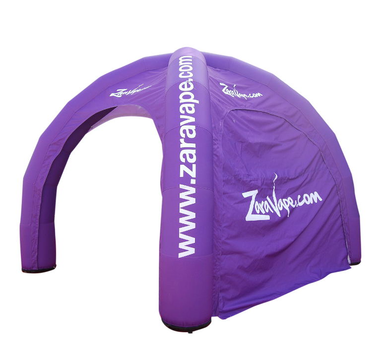 Xhib Tent "Dome" 4-Leg Design - airtight -100% printed Inflatable24.com by Inflatable24.com