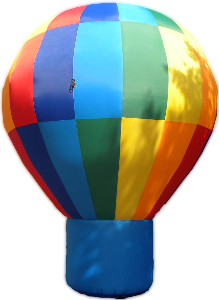 Standing Giant Balloon - Hot air balloon shape - fully printed Inflatable24.com 4 m - 13 ft stock color without branding by Inflatable24.com