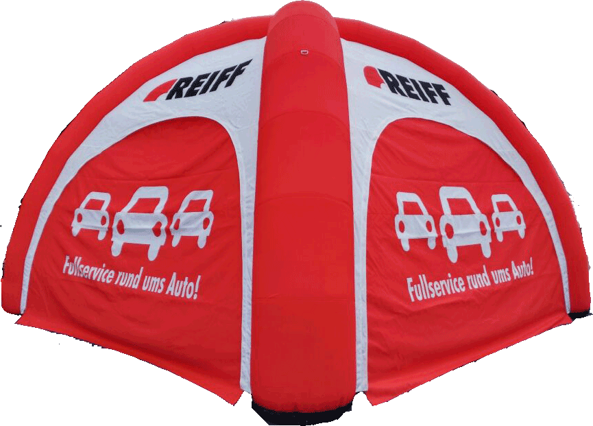 Easy Tent "Dome" 4-Leg Design-100% printed- Inflatable Promo Tent Inflatable24.com by Inflatable24.com