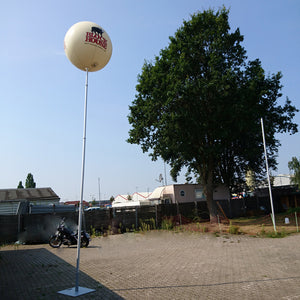 Advertising balloon with stand height 4.5 m (15 ft) max for indoor use  - Inflatable24.com
