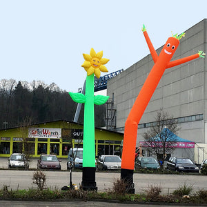 FLOWER Skytube / flower shaped Airdancer 4 m (13 ft)  - Inflatable24.com
