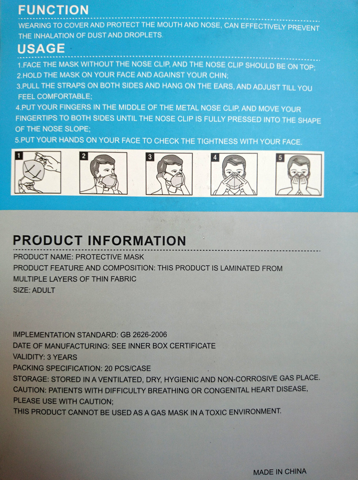 MNS Mund-Nasen-Schutz Maske KN95 - kostenloser Versand - schnelle Lieferung aus Deutschland Inflatable24.com by Inflatable24.com