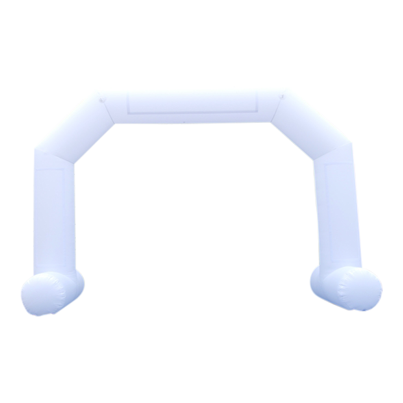 Inflatable Archway – EasyArch: stock color prepared for banner Inflatable24.com L (8 m x 5 m) - (26 ft x 16.5 ft) white With Feet by Inflatable24.com