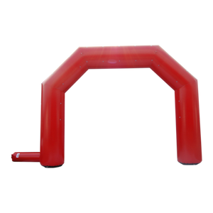 Inflatable Archway – EasyArch: stock color prepared for banner S (4 m x 3 m) - (13 ft x 10 ft) / red / No Feet - Inflatable24.com