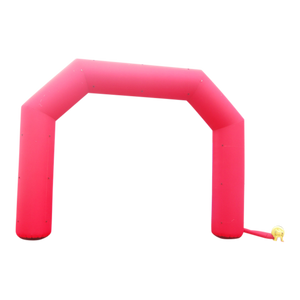 Inflatable Archway - XhibArch (double layer, airtight): stock color prepared for banner M (6 m x 4.25 m) - (19.5 ft x 15 ft) / red / No Feet - Inflatable24.com