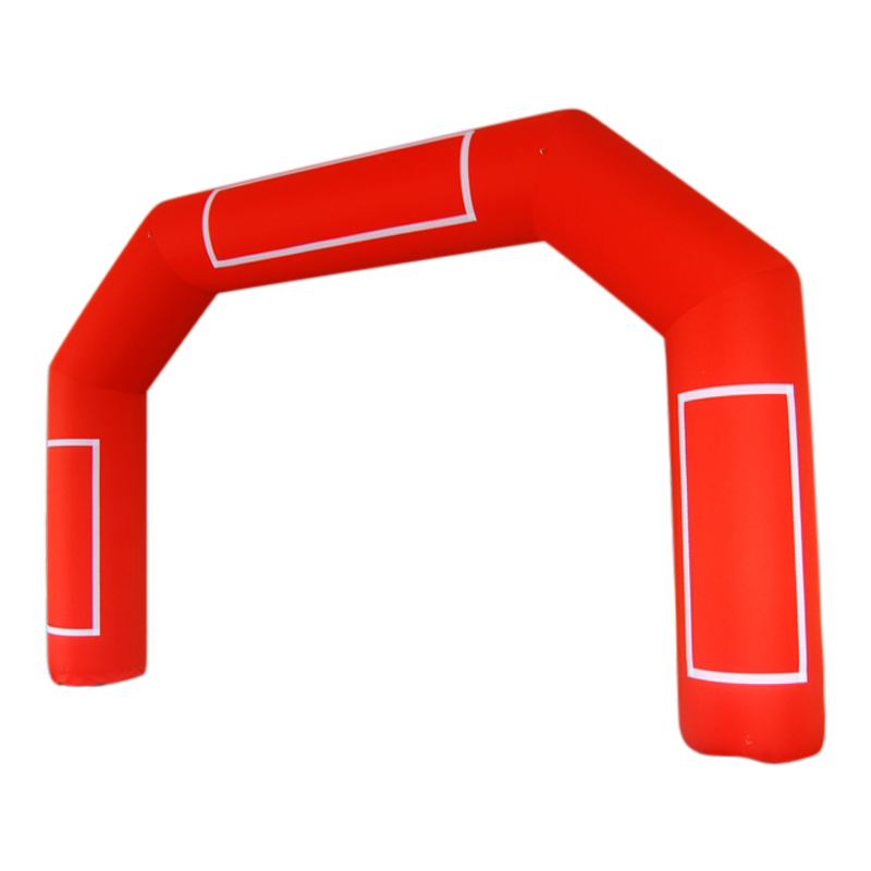 Inflatable Archway – EasyArch: stock color prepared for banner Inflatable24.com L (8 m x 5 m) - (26 ft x 16.5 ft) red No Feet by Inflatable24.com