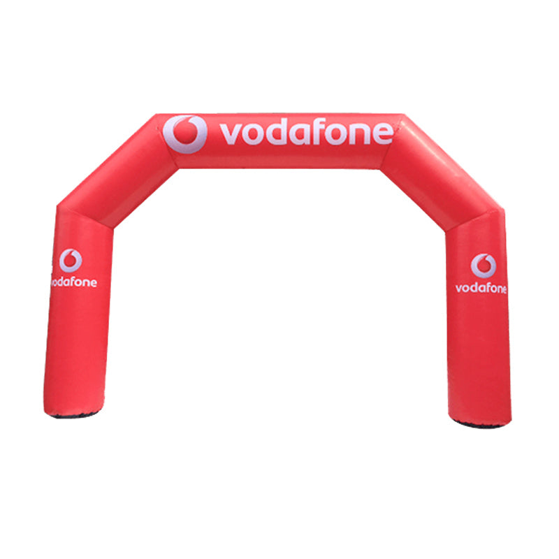 Inflatable Archway – EasyArch: stock color with logo banner Inflatable24.com S (4 m x 3 m) - (13 ft x 10 ft) Directly on arch No Feet by Inflatable24.com