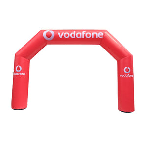 Inflatable Archway – EasyArch: stock color with logo banner S (4 m x 3 m) - (13 ft x 10 ft) / Directly on arch / No Feet - Inflatable24.com