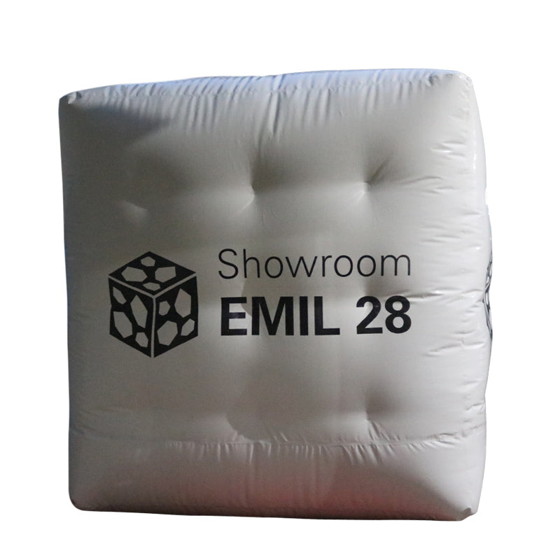 Flying cube 2 m-4 m (6.5 ft - 13 ft) with logo print Inflatable24.com by Inflatable24.com