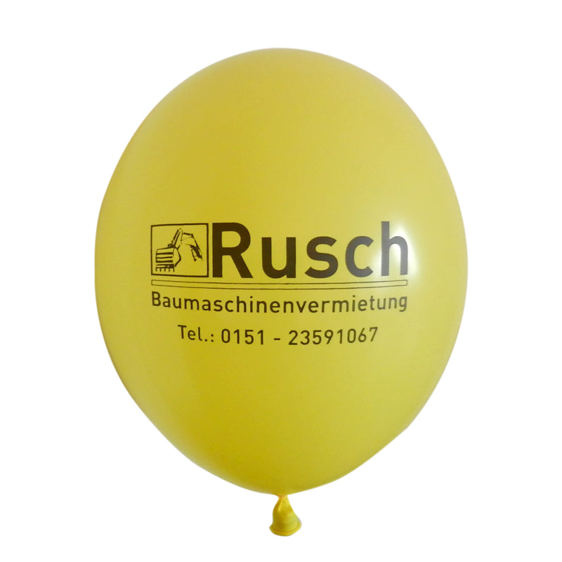 Latex balloon 30 cm (12 in) for advertising with printed logo - Double-Sided/Single-Color Inflatable24.com by Inflatable24.com