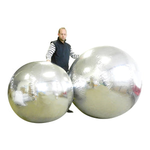 Mirror Balloon as giant disco or christmas ball 1 m - 5 m (3.5 ft - 16.5 ft) diameter  - Inflatable24.com